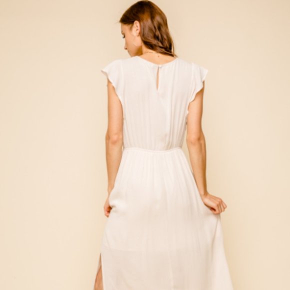 NWT Lace Trimmed Maxi Dress - Picture 4 of 5